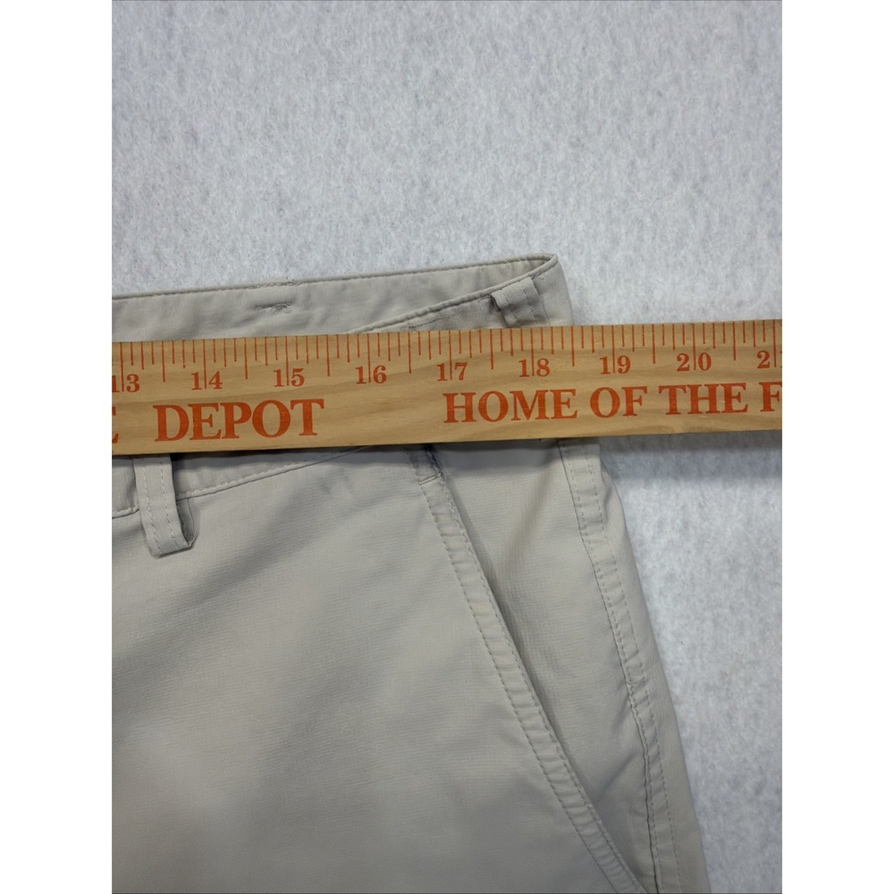 Nike Golf Mens Cargo Shorts Sz 36 Dri-Fit Style 401501-010 cream Stretch Poly - Picture 8 of 16